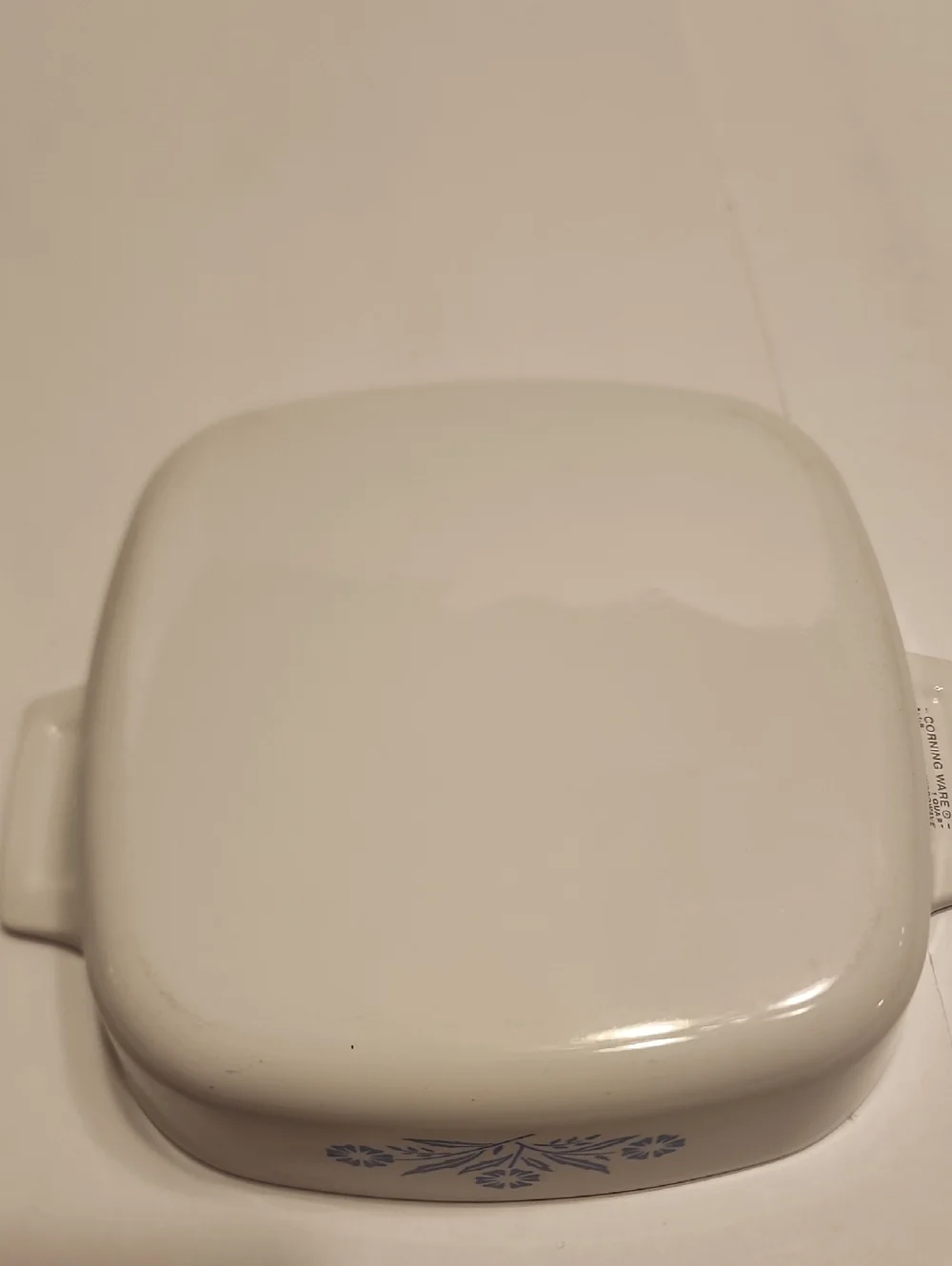 Corningware White Ceramic Casserole Insert with Blue Cornflower 1 QUART size